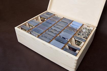 Skrzynia pasująca do gry Horror w Arkham LCG (z pojemnikami na żetony i karty)